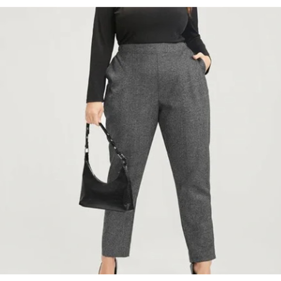 BloomChic Pants - Bloomchic Solid High Rise Pocket Tartan Pants Size 26  4X NWT